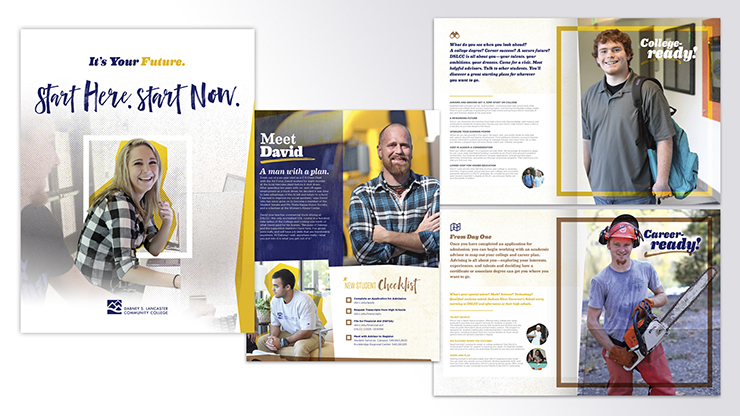 Viewbook graphic design for Clifton Forge community college