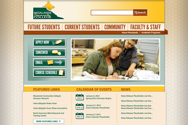Website Development for New Mexico Community College 