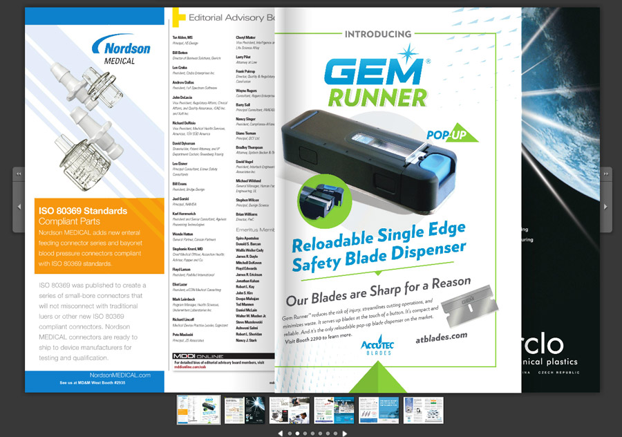 AccuTEC Blades Gem Runner advertisement design