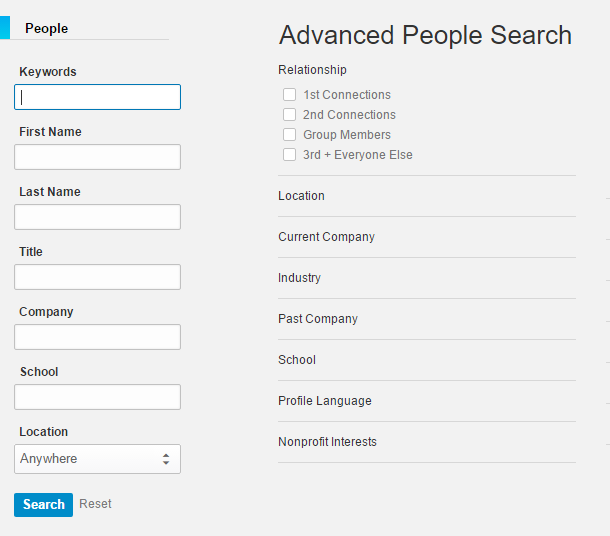 Advanced People Search on LinkedIn