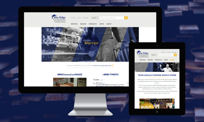 Blue Ridge Builders Supply's new website