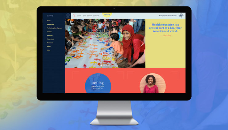 Society of Public Health Education website design and development project