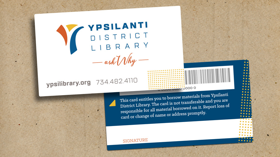 Ypsilanti Library Card designs