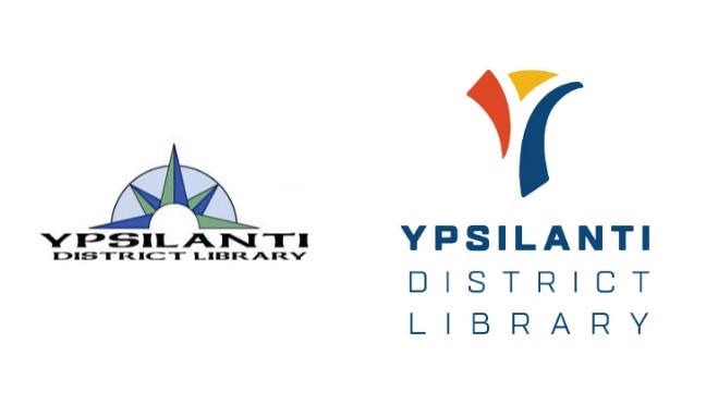 The old Ypsilanti logo and the new one