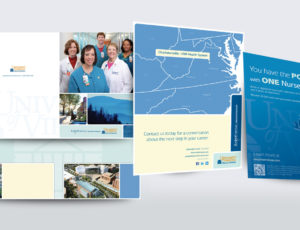 UVA Health System nurse recruitment brochures developed by The Ivy Group
