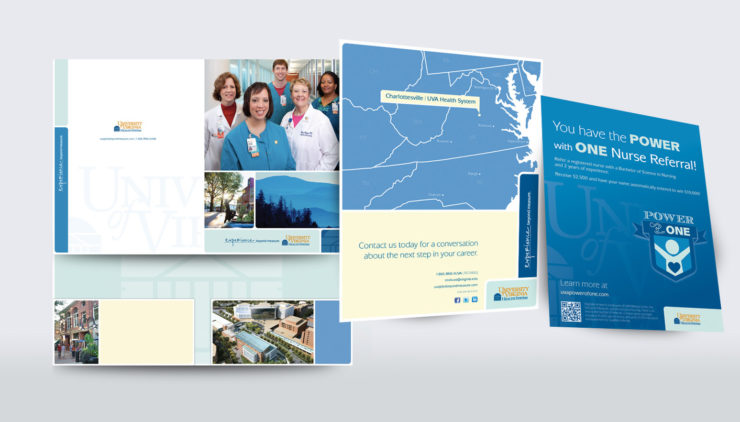 UVA Health System nurse recruitment brochures developed by The Ivy Group