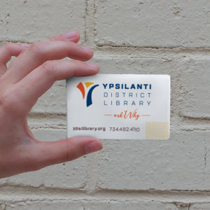Library card design for Ypsilanti District Library