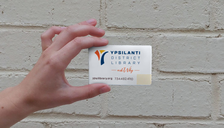 Library card design for Ypsilanti District Library