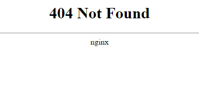 Sample standard server 404 error page