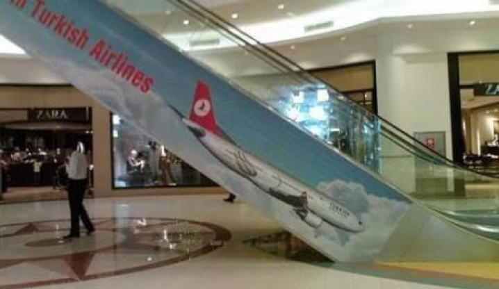 Bad Design Case Study: Turkish Airlines escalator ad