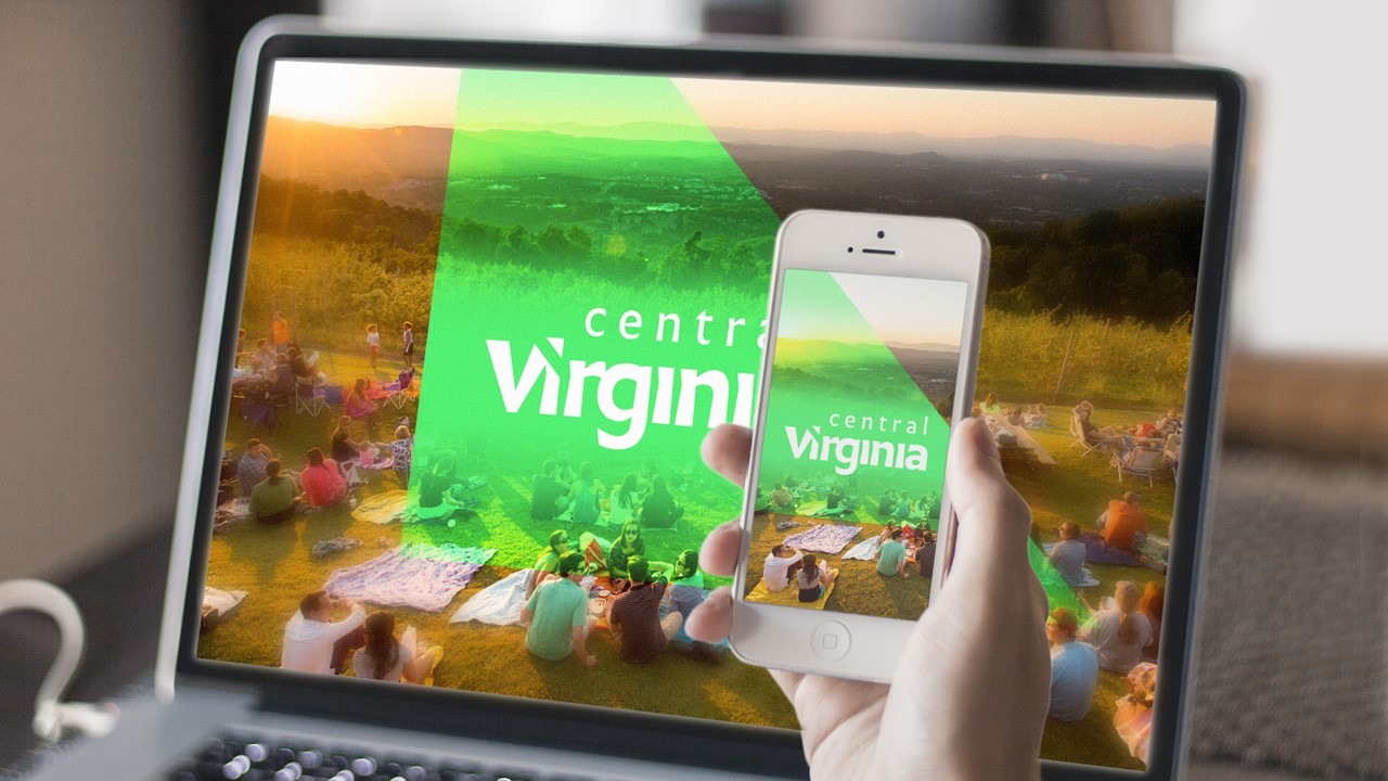 Digital mockup for Central Virginia tech recruitment