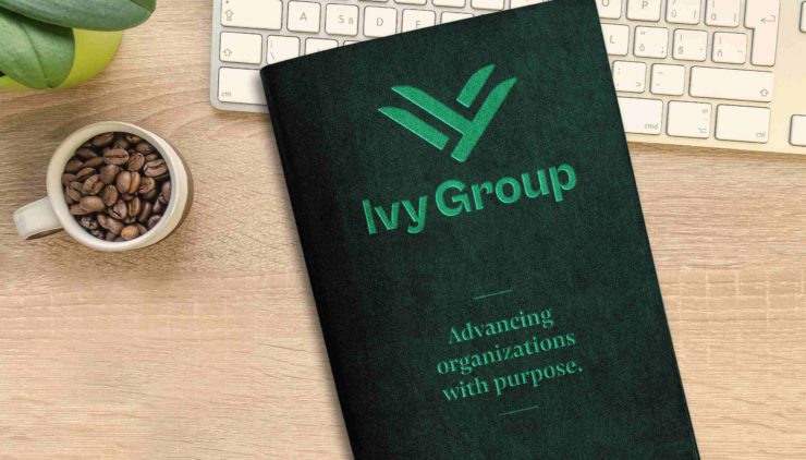 Ivy Group brand on notepad
