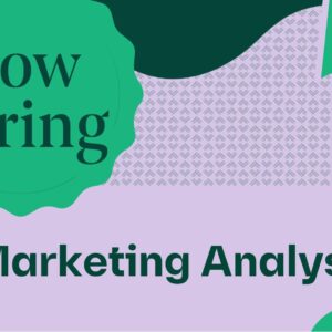 Now hiring designed image for Marketing Analyst